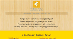 Desktop Screenshot of berbisnisjamur.com