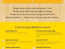 Tablet Screenshot of berbisnisjamur.com